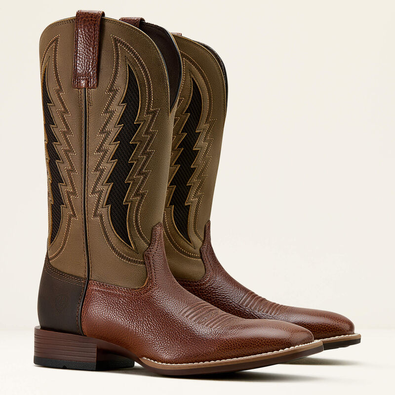 Ariat Men's Dakota VentTek Cowboy Boot in Beasty Brown