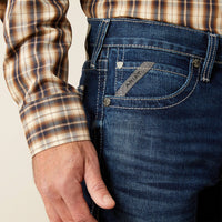Ariat Men's M8 Modern Jason Slim Leg Jean in Salton