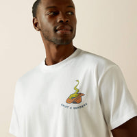 Ariat x Sendero Men's Fool Me Once Graphic T-Shirt in White