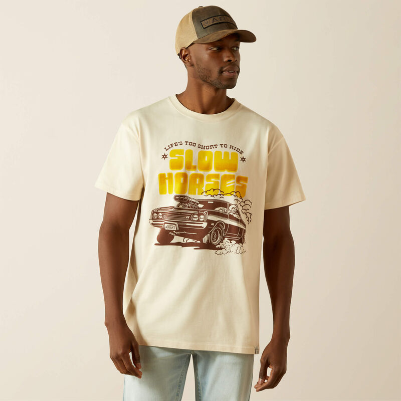 Ariat x Sendero Men's Slow Horses T-Shirt in Sandshell