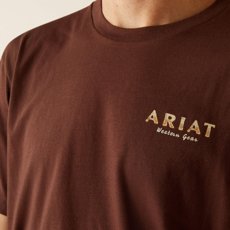 Ariat Men's 'They Ain't Us' T-Shirt in Deep Mahogany