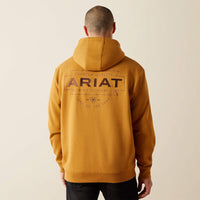 Ariat Men's Southwest Simple Hoodie in Bone Brown (Available in Tall Sizes)