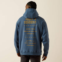 Ariat x Sendero Men's Back in the Saddle Hoodie in Dark Denim
