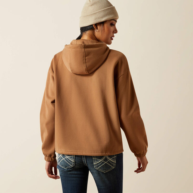 Ariat Women's Essential Logo Hoodie in Toasted Coconut