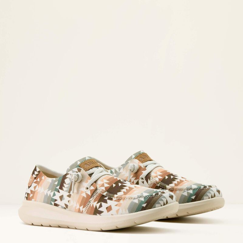 Ariat Women's Hilo Shoe in Natural Southwest Print