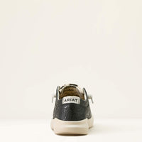 Ariat Women's Hilo Casual Shoe in Black Floral Emboss/Black and White Hair On Hide