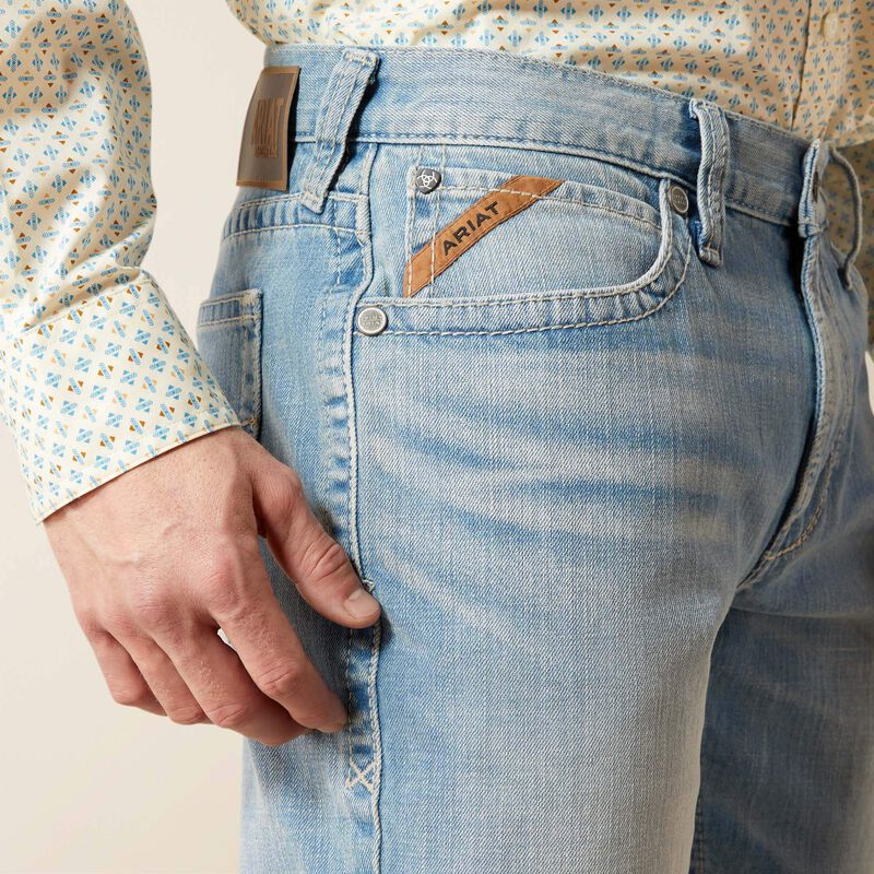 Ariat Men's M4 Relaxed Lucas Straight Leg Jeans in Morello