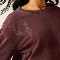 Ariat Women's Valley Crew Neck Sweatshirt in Port Royale