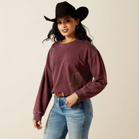 Ariat Women's Valley Crew Neck Sweatshirt in Port Royale