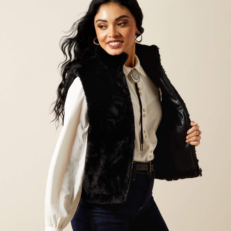 Ariat Women's Echo Reversible Vest in Black