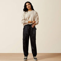 Ariat Women's Silky Cargo Python Print Jogger in Black