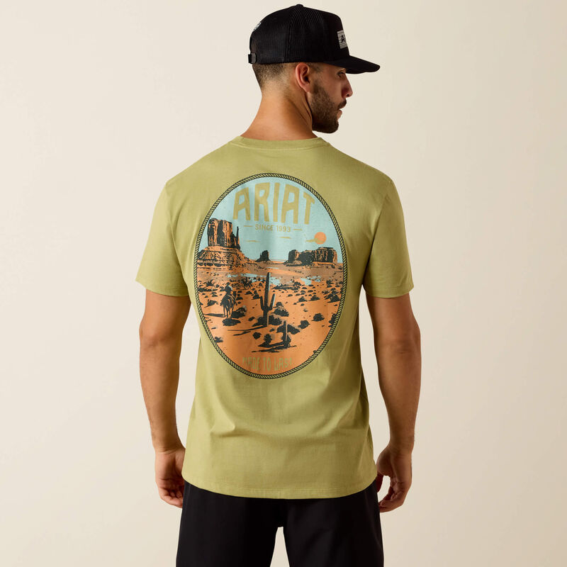 Ariat Men's Horse without Name Classic Fit T-Shirt in Tent Green