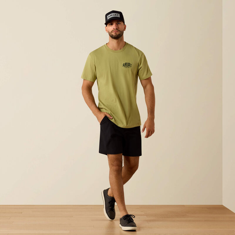 Ariat Men's Horse without Name Classic Fit T-Shirt in Tent Green