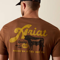 Ariat Men's  BBQ Smoke Classic Fit T-Shirt in Soft Silt