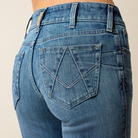 Ariat Women’s Perfect Rise Silvie Straight Leg Crop Jeans in Glenwood
