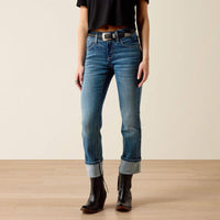 Ariat Women’s Perfect Rise Silvie Straight Leg Crop Jeans in Glenwood