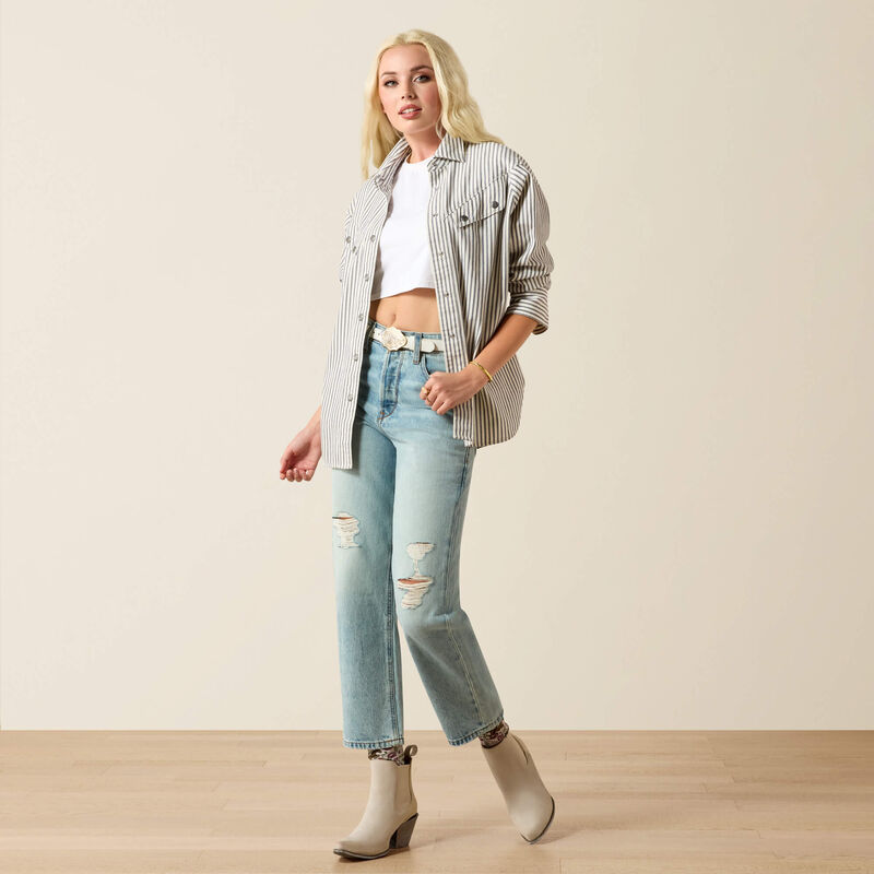 Ariat Women’s Ultra High Rise Tomboy Relaxed Straight Leg Jeans in Saratoga