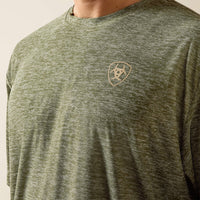 Ariat Men's Longskull Freedom T-Shirt in Dark Olive Heather