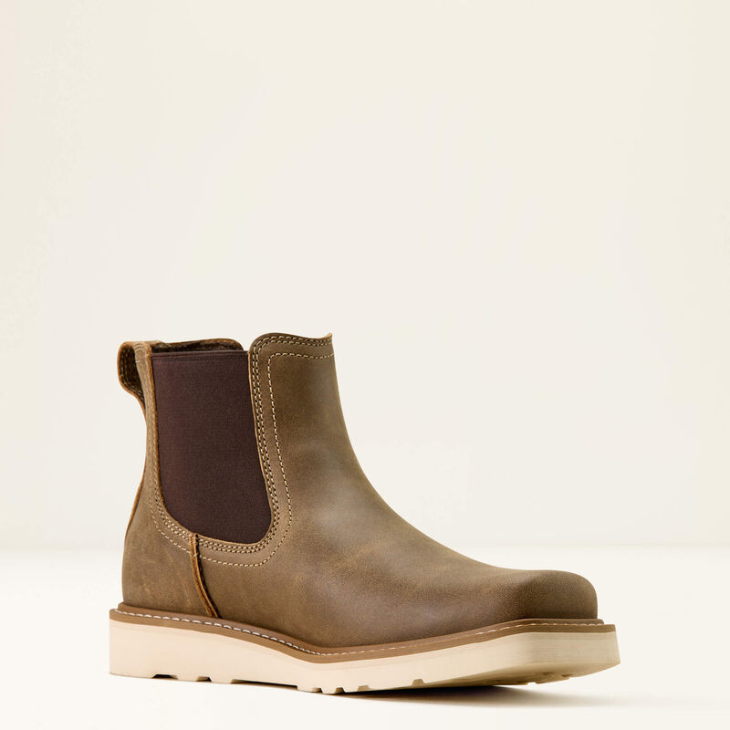 Ariat Men's Rambler Recon Square Toe Chelsea Boot in Brown Bomber