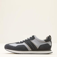 Ariat Men's Ranch Runner Shoe in Light Grey/Charcoal Suede