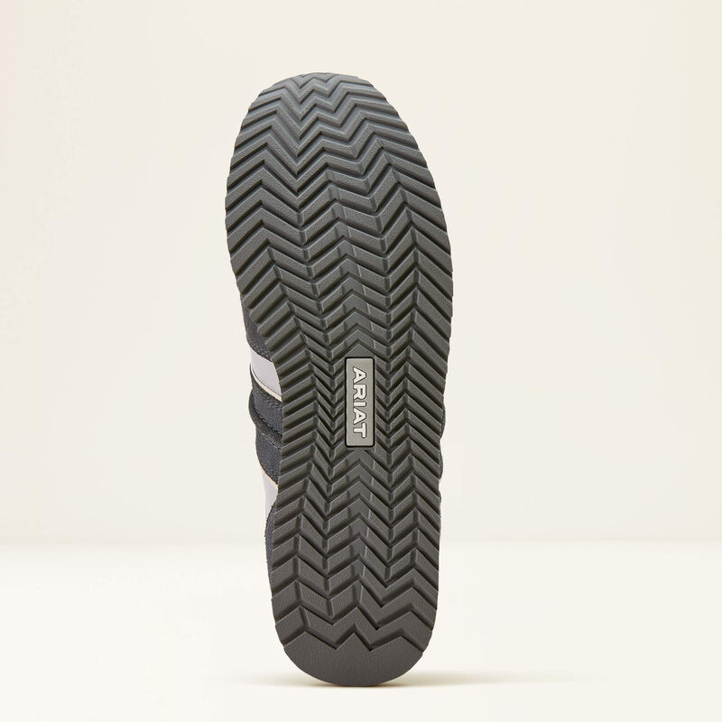 Ariat Men's Ranch Runner Shoe in Light Grey/Charcoal Suede