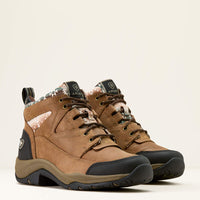 Ariat Women's Terrain Tooled Boot in Dark Tan/Natural Southwest Print