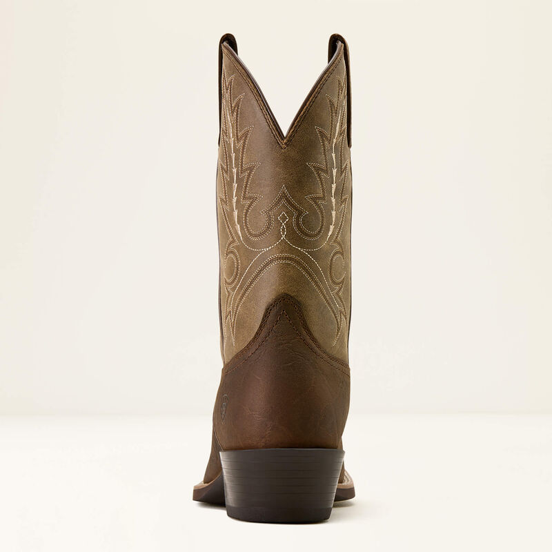 Ariat Men's Sport Outfitter Wide Square Toe Cowboy Boot in Tan Elephant Print/Driftwood Tan