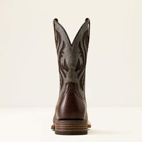 Ariat Men's Kanyon Toughstock VentTEK Wide Square Toe Cowboy Boot in Thunder Brown/Glacier Blue