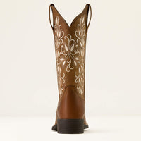 Ariat Women's Round Up Holly Wide Square Toe in Pearl