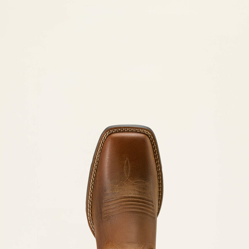 Ariat Women's Round Up Holly Wide Square Toe in Pearl