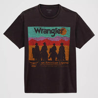 Wrangler Men's American Legend Vintage Fit Graphic T-Shirt in Phantom Acid Wash