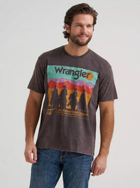 Wrangler Men's American Legend Vintage Fit Graphic T-Shirt in Phantom Acid Wash