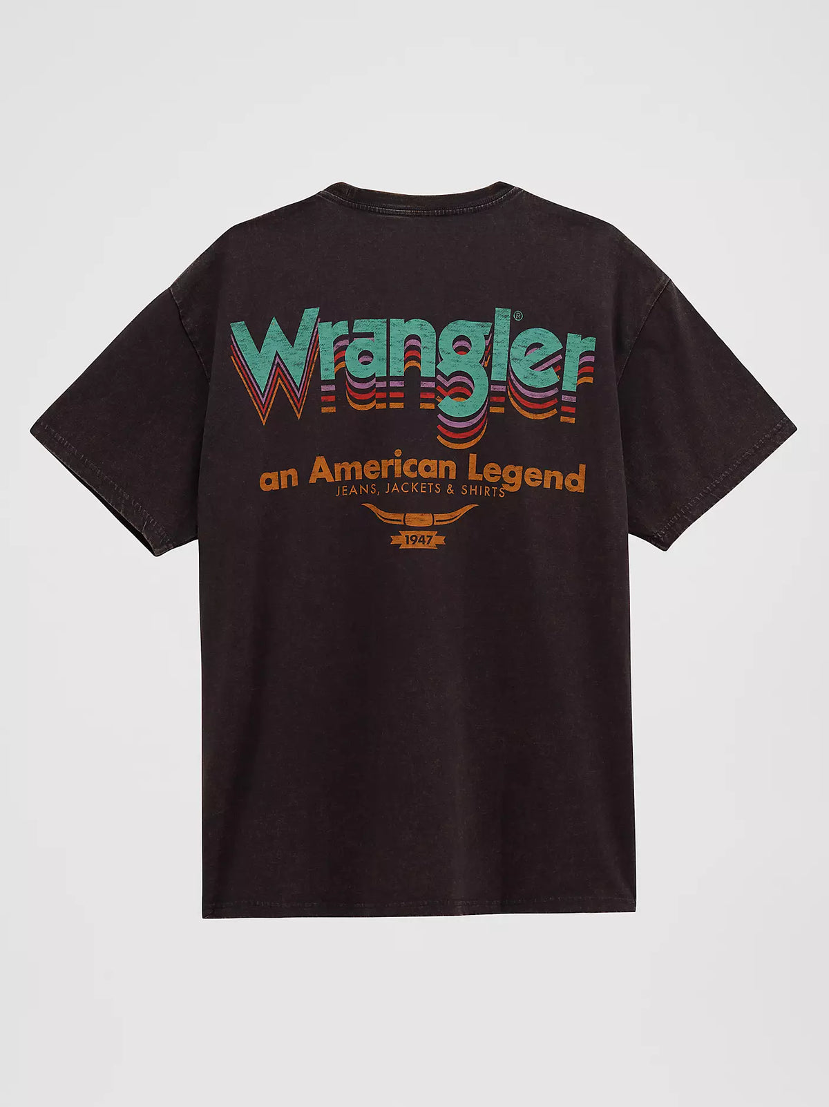 Wrangler Men's American Legend Vintage Fit Graphic T-Shirt in Phantom Acid Wash
