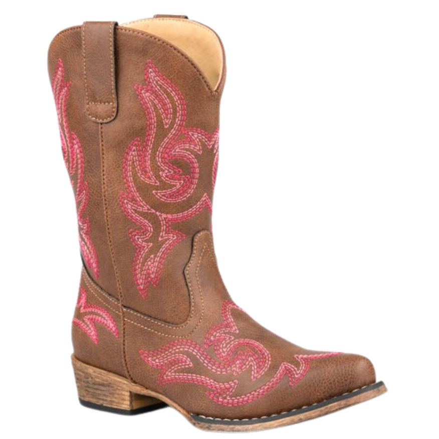 Roper Girl's Rhonda Western Boots in Brown