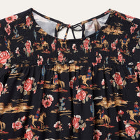 Stetson Women's L/S Night Ride Blouse in Black