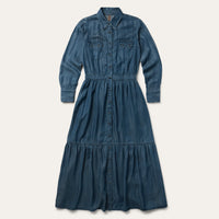 Stetson Women's L/S Western Denim Maxi Dress
