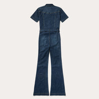 Women's Stetson Dark Blue Stretch Denim Jumpsuit