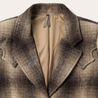 Stetson Women's Ombre Wool Plaid Western Blazer in Brown