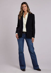 Stetson Women's L/S Western Snap Shirt in Cream