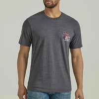 Wrangler Men's George Strait Graphic T-Shirt in Charcoal Heather