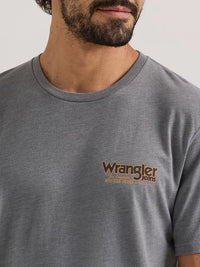 Wrangler Men's Graphic Logo T-Shirt in Graphite Heather