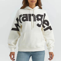 Wrangler Retro Women's Bold Logo Hoodie in White