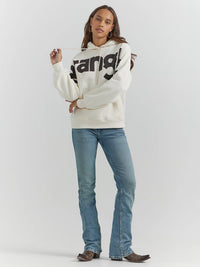 Wrangler Retro Women's Bold Logo Hoodie in White