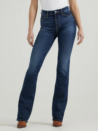 Wrangler Women's Bespoke High Rise Bootcut Jean in Lacey