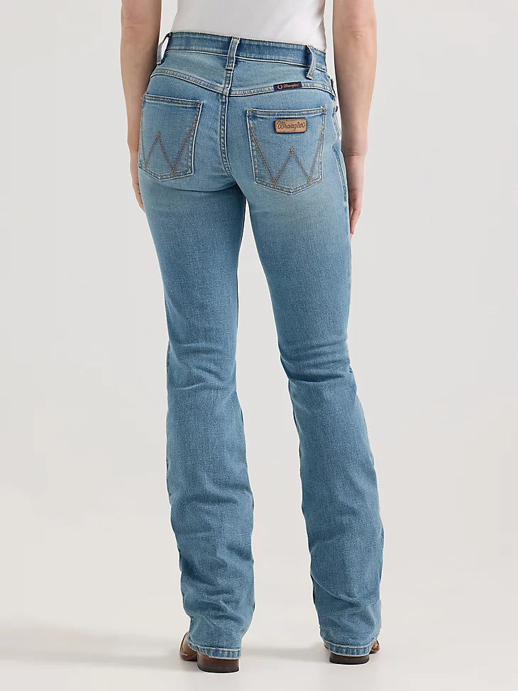 Wrangler Women's Ultimate Riding Jean Willow Mid-Rise Bootcut in Olivia