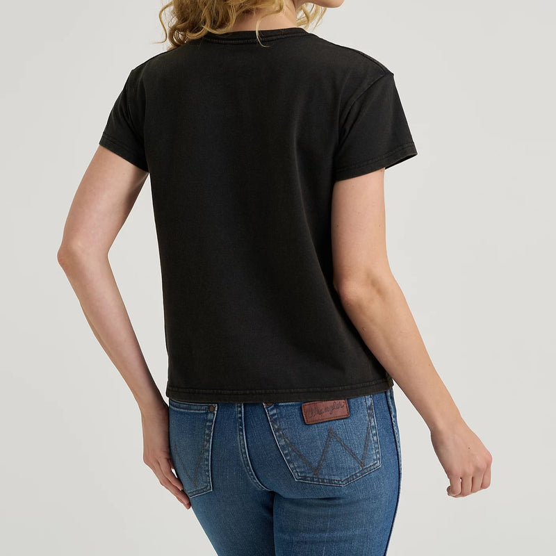 Wrangler Retro Women's S/S Graphic Tee in Jet Black