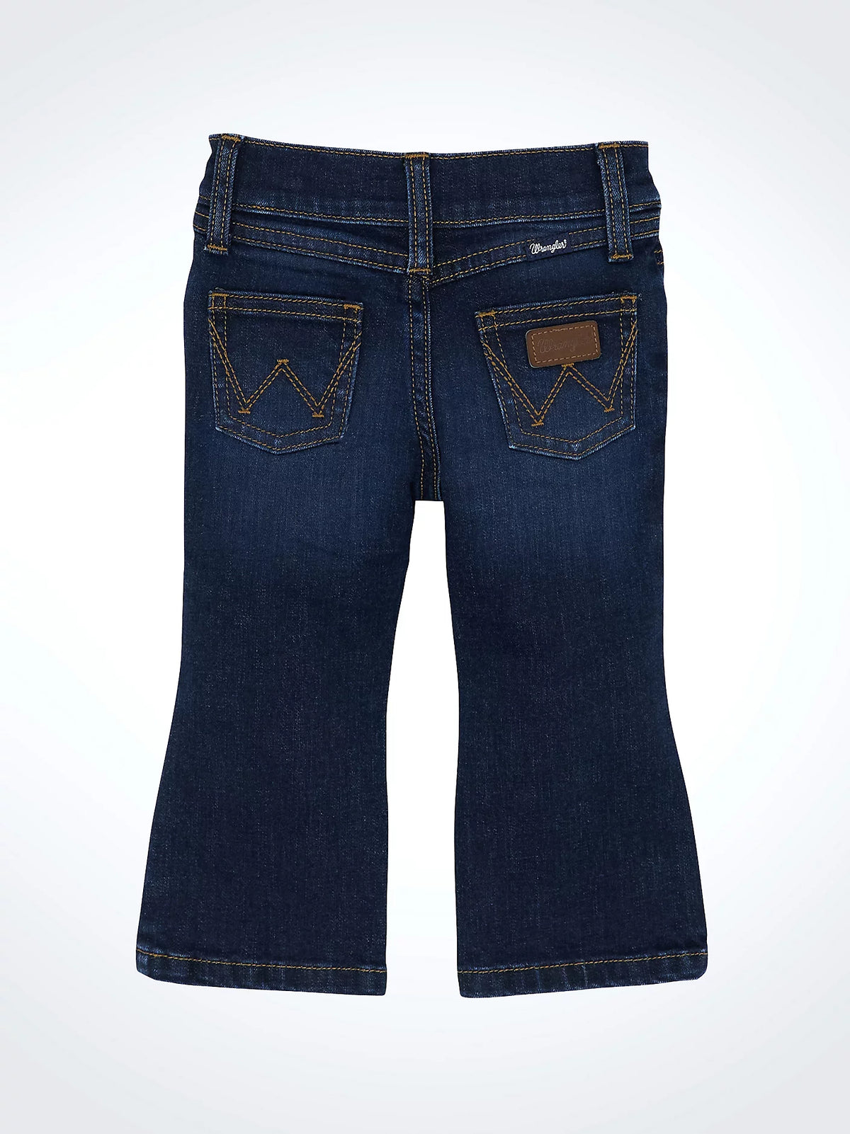 Wrangler Baby and Toddler Boy's Stitched Pocket Slim Boot Jean in Bunkhouse