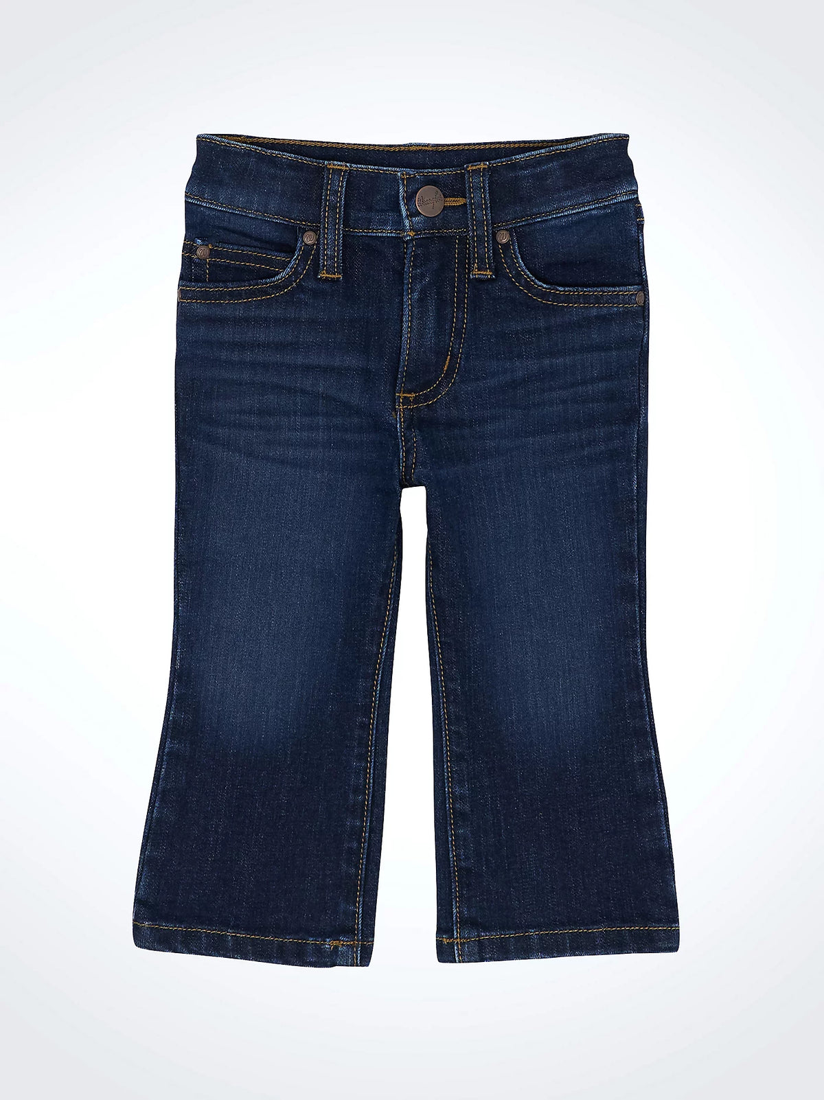 Wrangler Baby and Toddler Boy's Stitched Pocket Slim Boot Jean in Bunkhouse