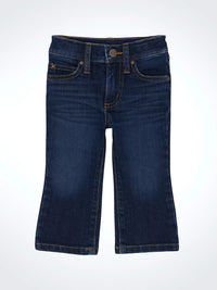 Wrangler Baby and Toddler Boy's Stitched Pocket Slim Boot Jean in Bunkhouse