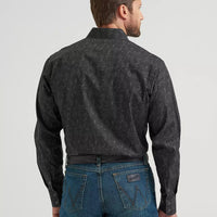 Wrangler Men's 20X L/S Competition Advanced Comfort Western Snap Shirt in Black Paisley (Available in Tall Sizes!)